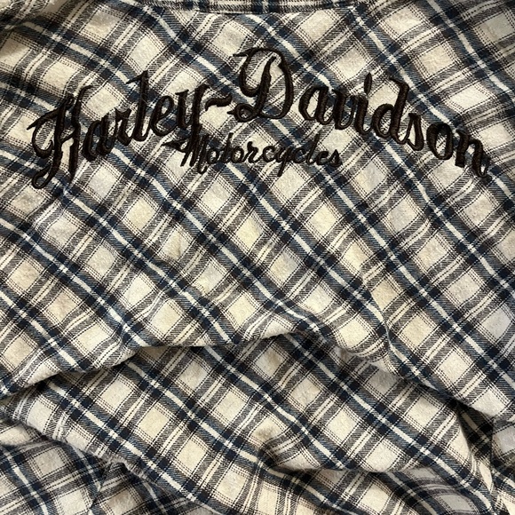 Harley Davidson Plaid Button Up - Picture 4 of 8